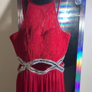 Red prom dress